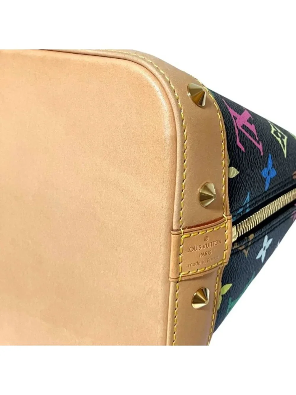 Louis Vuitton Monogram Multi Alma Handbag Black Multicolor